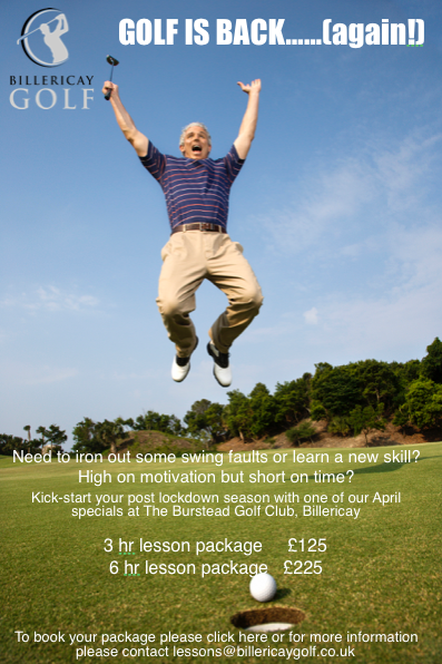 Reopening offer on Golf Lessons